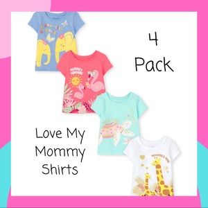 Toddler Girls Mommy’s Mini Graphic Tee 4-pack NWT